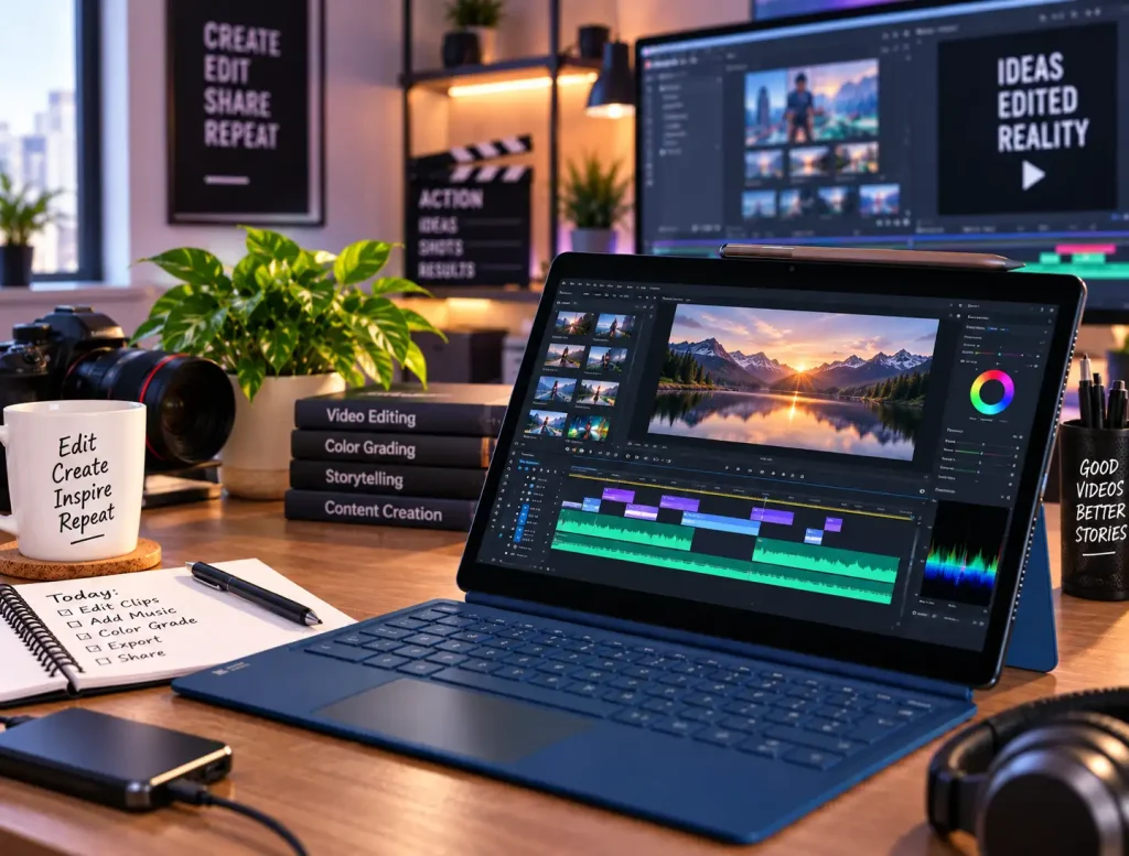Lenovo Yoga Tab Plus Video Editing